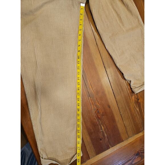 2 Womens Eddie Bauer Pleated Corduroy High Waisted Pants Black And Beige Size 10 - Picture 10 of 12